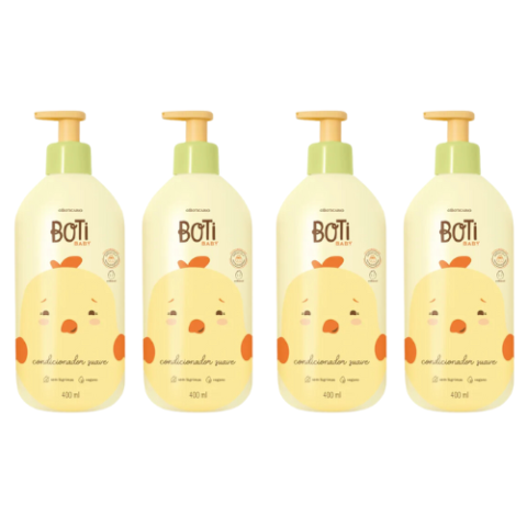 4 Unidades Condicionador Suave Boti Baby 400ml