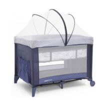 Berço Nanny Cosco Kids Azul Rajado