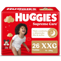 Fralda Huggies Supreme Care XXG 26 Unidades