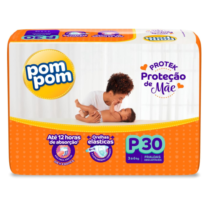 Fralda Pom Pom Protek P 30 Unidades
