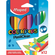 Giz de Plástico Maped Color Peps 12 Cores