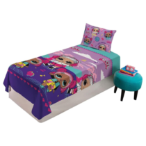 Jogo de Cama 2 peças Infantil LOL Microfibra 1,40m x 2,20m