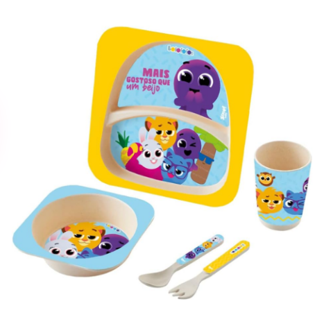 Kit Refeição 5 Peças Bolofofos Zoop Toys
