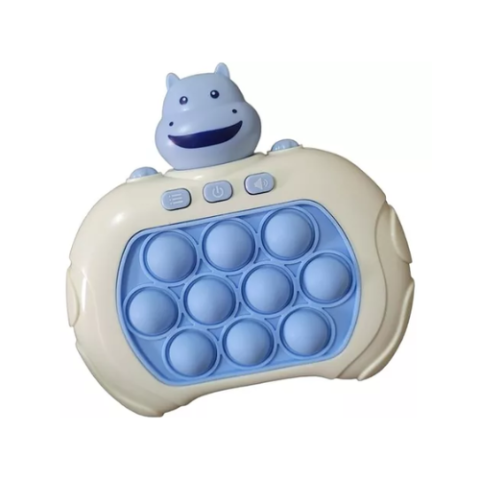 Pop It Eletrônico Anti-Stress Hipopotamo Azul