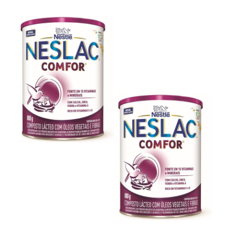 2 Latas Neslac Comfor 800g