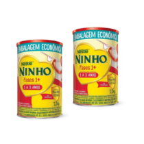 2 Latas Ninho Fases 1+ Nestlé 1.2Kg