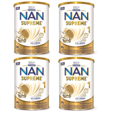 4 Latas Nan Supreme 1 800g