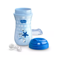 Copo Infantil Chicco Luminoso +14 Meses 200ml Azul