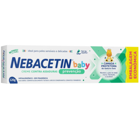 Creme de Assaduras Nebacetin Baby 120g