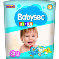 Fralda Babysec Ultrasec Galinha Pintadinha XG 76 Unidades