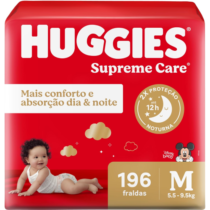 Huggies Fralda Supreme Care M 196 Unidades