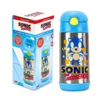 Garrafa Térmica Sonic Com Canudo Silicone e Trava de Segurança 350ml