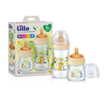 Kit Mamadeiras Super Evolution Látex Lillo 150ml + 300ml