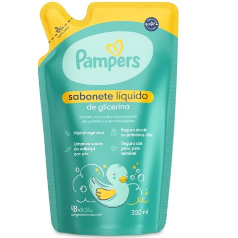 Refil Sabonete Liquido Pampers Glicerina 350ml