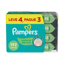 Pampers Lenços Umedecidos Aroma De Aloe Vera 192 Unidades