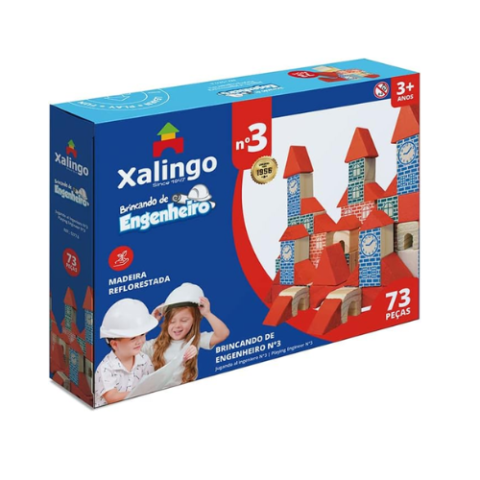 Brincando de Engenheiro 73 Peças Xalingo