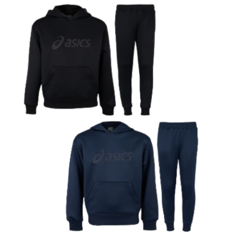 Conjunto de Agasalho Infantil ASICS com Capuz Internal Fechado