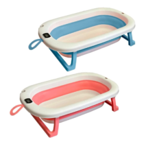 Banheira Infantil Retrátil Dobrável Silicone Com Termometro Digital