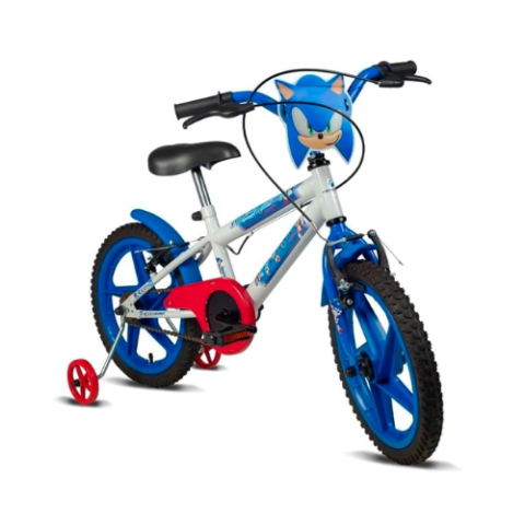 Bicicleta Aro 16 Sonic com Rodinha Verden