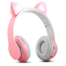 Fone de Ouvido Orelha de Gatinho Led