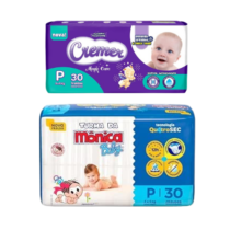 Fralda Jumbo Turma da Mônica Baby ou Cremer P 30 Unidades