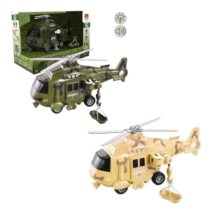 Helicoptero Operacão Resgate Com Luz E Som DM Toys