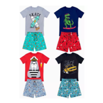 Kit 4 Conjuntos Masculino Infantil 100% Algodão Imperio Kids Tamanho 1 ao 12
