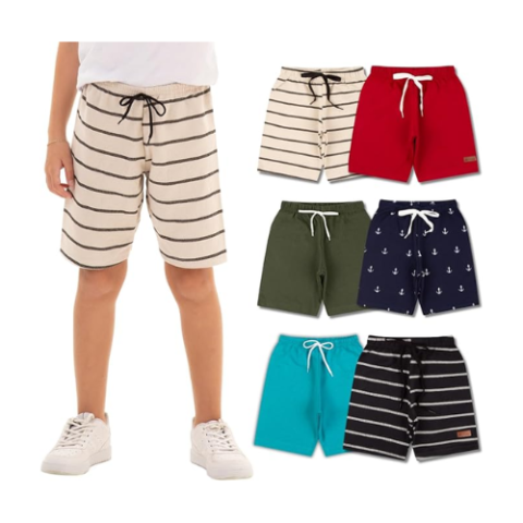 Kit 5 Bermuda Infantil Menino Shorts Moletinho