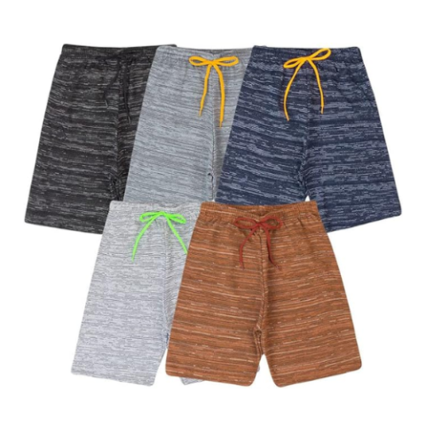 Kit 5 Bermudas de Moleton Infantil em Algodão Moderna Fashion