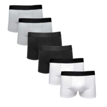 Kit 6 Cuecas Infantil Boxer Algodão DCP Kids