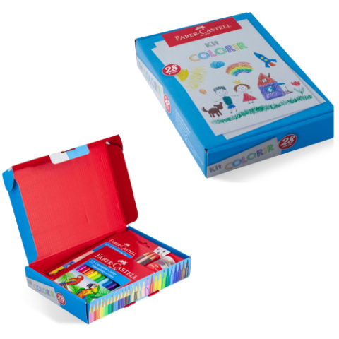 Kit Colorir Faber-Castell 28 Peças