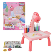 Lousa Mágica Mesinha Com Projetor Girafinha