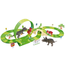 Pista Dinossauro Com Looping Luz E Acessórios 188 Peças Castela Brasil