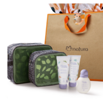 Presente Natura Mamãe e Bebê Relaxante com Dupla de Nécessaires