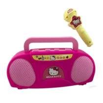 Boombox Karaoke com Microfone Hello Kitty Candide