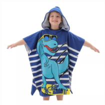 Poncho Infantil Dino Atoalhado