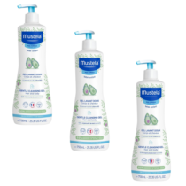 3 Unidades Gel Lavante Suave Abacate Orgânico Mustela 750ml