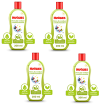 4 Unidades Condicionador Huggies Chá De Camomila 200ml