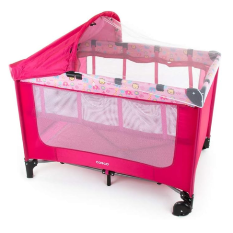 Berço Portátil Cosco Kids Happy Rosa