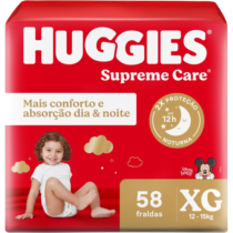 Fralda Huggies Supreme Care XG 58 Unidades