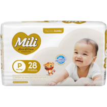 Fralda Mili Love & Care P 28 unidades