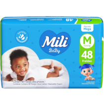 Fralda Mili Ultra Seca M 48 Unidades