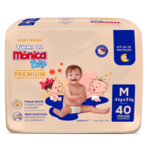 Fralda Turma da Mônica Baby Premium M 40 Unidades