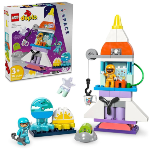 Lego Duplo 3 E 1 Aventura No Ônibus Espacial 58 Peças