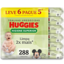 Lenços Umedecidos Huggies Higiene Superior 288 Unidades
