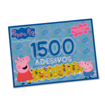 Prancheta para Colorir Peppa Pig 1500 Adesivos