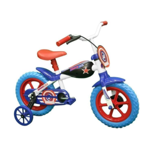 Bicicleta Infantil Aro 12 Tracktor América Branca e Vermelha Track Bikes