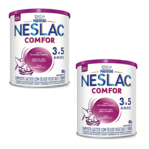 2 Latas Neslac Comfor 800g