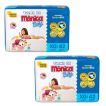 2 Pacotes Fralda Turma da Mônica Baby XG 42 Unidades