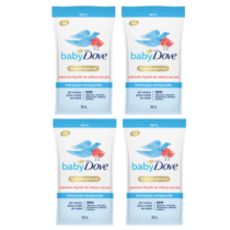 4 Unidades Refil Sabonete Líquido Baby Dove Hidratação Enriquecida 180ml